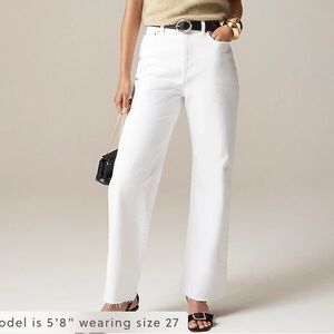 Size 36 (22W) J Crew Curvy Slim Denim Jeans Wide Leg ‘96 Vintage Inspired NWT